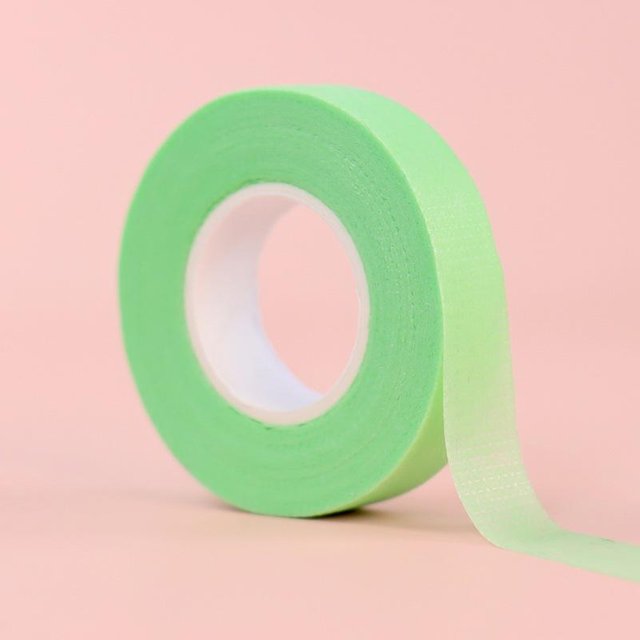 Lidschatten-Tape Augen-Make-up Hilfswerkzeug, Augen-Make-up Schutzband Klebeband Stoff Wimpernband, Wimpernverlängerung Wimpernlifting-Tape grün