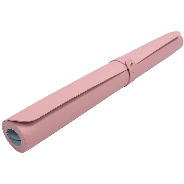 PU Leder Nail Art Tischmatte Wasserdicht Doppelseitiger Schminktischschutz Make-up Matte für Salon Zuhause beige