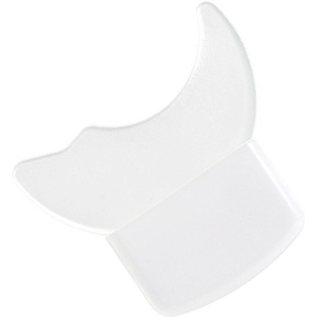 Outil de protection auxiliaire pour le maquillage des yeux, applicateur bouclier fard à paupières, silicone, bouclier mascara, pochoirs de maquillage pour cils et eyeliner white