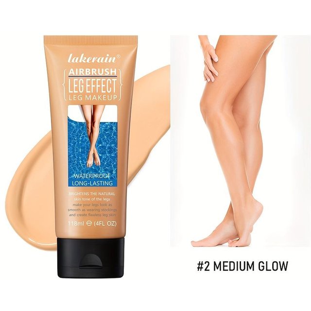 Lakerain Leichte Make-up-Lotion für die Beine, Concealer für die Körperhaut, feuchtigkeitsspendend, wasserfest und mischbar, langanhaltendes Make-up, gleichmäßiger Hautton beige