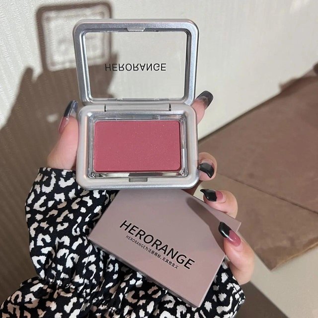 5 Farben Gesichts-Rouge-Palette, natürliches, langanhaltendes Make-up, Rouge, Pfirsich, Rosa, Wangenkonturierung, Rouge-Kosmetik gray