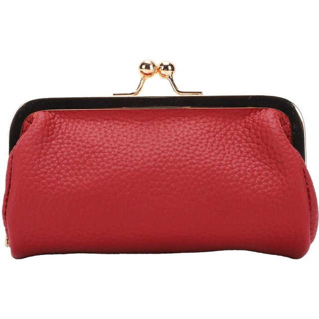 Leder Lippenstift Aufbewahrungstasche Mit Großer Öffnung Kompakter Leder Lippenstift Halter Mit Spiegel für Damen Burgundy red
