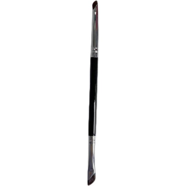 1 pièce Pinceau Eyeliner Double Embout/Pinceau Ombreur Détails Fins/Pinceau Estompeur Fards à Paupières, Pinceau Sourcils Anglé, Pinceau Sourcils, Pinceau Fards à Paupières noir