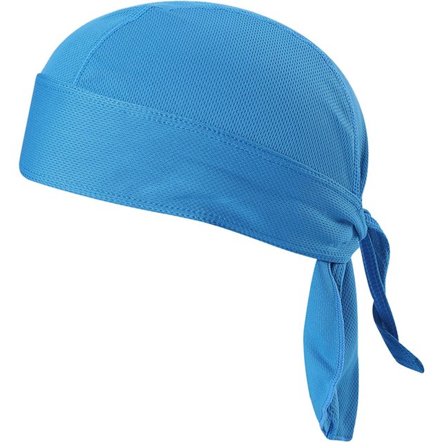 Casquette anti-transpiration pour vélo, Protection UV, masque facial, guêtre de Protection solaire, foulard de cyclisme bleu