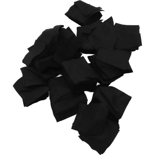 1200 Stück Schwarze Baumwoll-Make-up-Pads Einweg Stark Saugfähig Gesichts-Baumwoll-Kosmetikpads für black