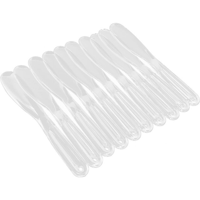 Kosmetische Gesichtsmaske Mischlöffel Spatel DIY Kunststoff Make-up Gesichtsmaske Spatel white