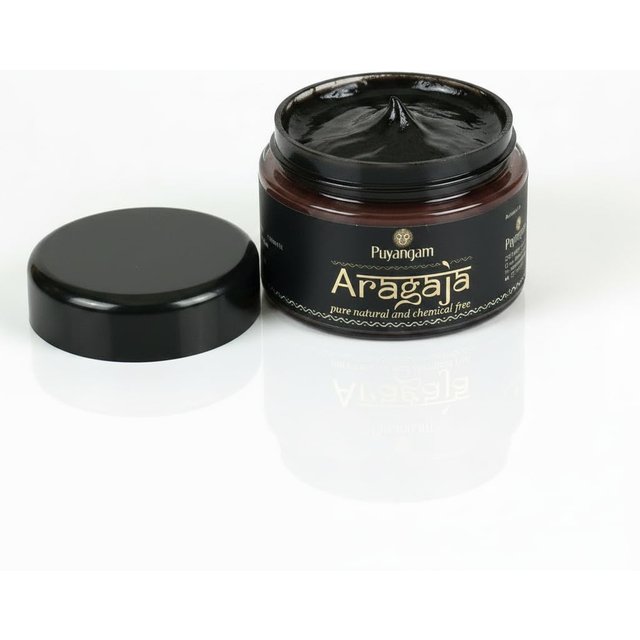 Pâte Aragaja de Puyangam | Parfum Divin Traditionnel de Temple | Pâte Naturelle Pooja pour le Culte Quotidien, l'Archana, l'Abhishekam et l'Alankaram des Idoles black