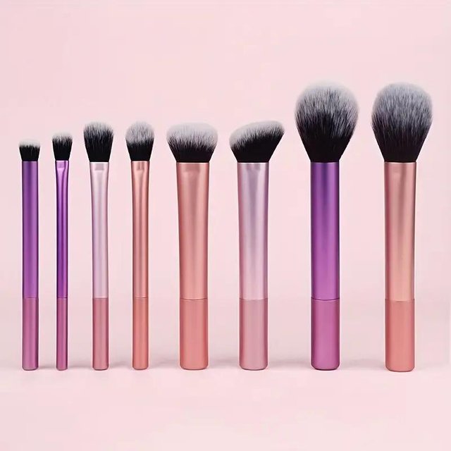 8-teiliges Make-up-Pinsel-Set, weiches Kunsthaar, Make-up-Pinsel für Foundation, Rouge, Lidschatten, Kosmetik, Make-up-Tools