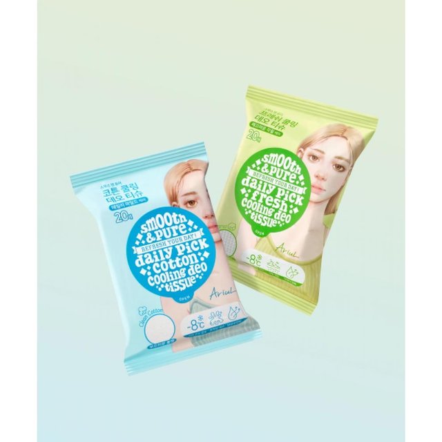 Ariul Arial Smooth Pure Deodoranttücher 20 Tücher X 3 Packungen (ARSF057) C Cotton Cooling 3 Plans beige