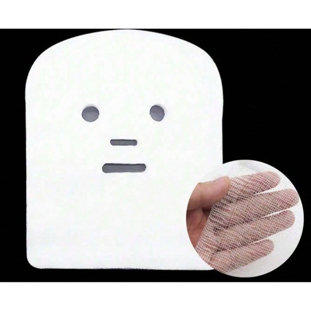 100 Stück Hautpflege Gaze Gesichtsmasken Tuch, Weiche Maskenpulver Schönheits Gaze Pads 100pcs white