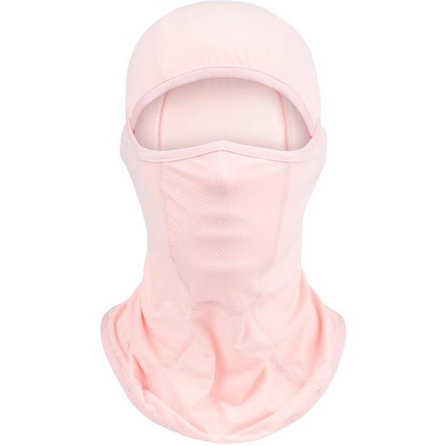 Masque de Moto Cagoule de Vélo Masque Facial Intégral Chapeau Soie Glacée Hommes et Femmes Été Protection Solaire Ultra UV Rapide Utilisation Pratique white