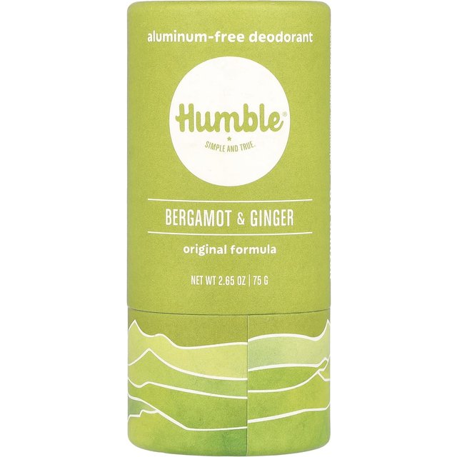 Humble Brands, Deodorant ohne Aluminium, Bergamotte & Ingwer, 75 g (75 gr) yellow