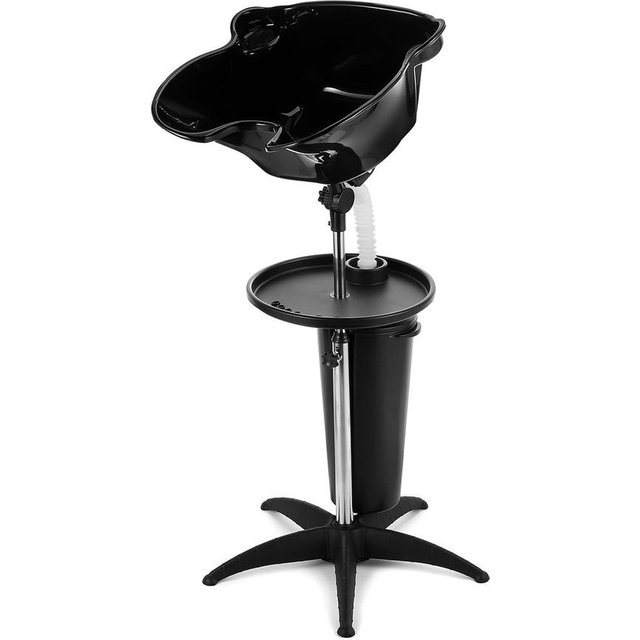 Lave-tête de salon pour salon de coiffure, bac de rinçage pour cheveux assis, bac de shampooing vertical portable et mobile