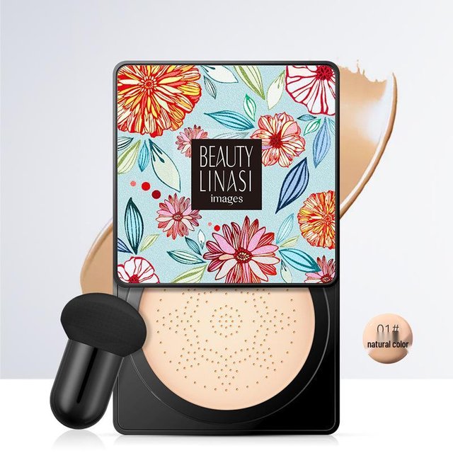 Kleines Pilz-Kissen-Make-up: Foundation, Concealer, Konturstift, BB-Creme und CC-Stick.