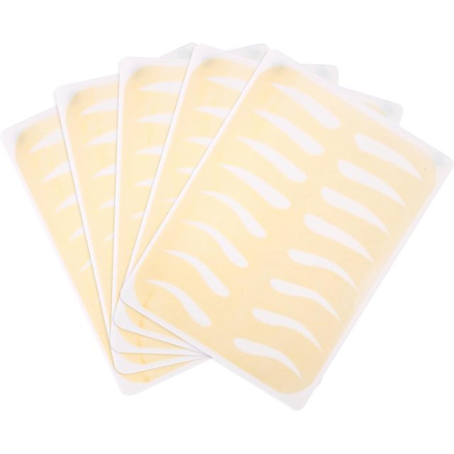 5 Stück Tattoo Übung Permanent Make-up Microblading Augenbrauen Training Silikon Falsche Haut Gold white