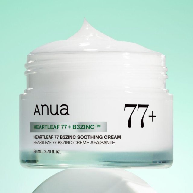 Anua Heartleaf 77% B3 Zink Beruhigende Creme Beruhigende Feuchtigkeitsspendende Gesichtscreme 80ml white