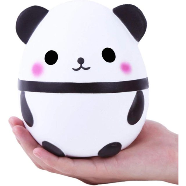 Jumbo Panda Mignon Œuf Squishy Jouets à Presser à Montée Lente Doux Extensible Parfumé Jouet Anti-Stress Fidget Toy Popit Décoration Noël Cadeaux