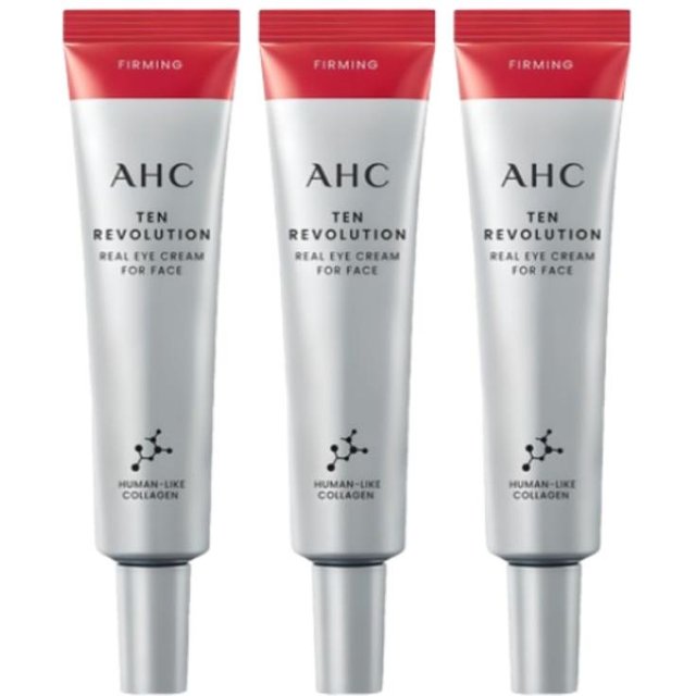 AHC Ten Revolution Real Eye Cream Für Gesicht 35ml + 35ml+35ml K-Beauty gray