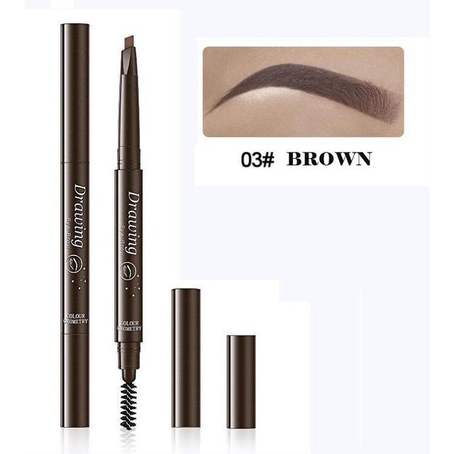 Augenbrauenstift, Augenbrauentönung, natürliche, langanhaltende Farbe, Tattoo, wasserfester brauner Make-up-Stift 03#
