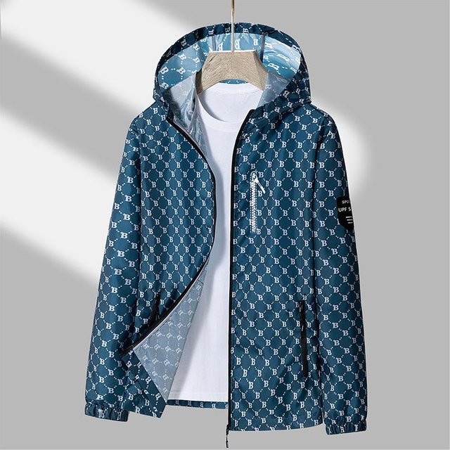 Sonnencreme Herren Neu Sommer Leicht und Schnelltrocknend Outdoor Angeln Anti-Ultraviolett Eis-fühlende Hautbekleidung Sonnencreme Jacke 4XL white