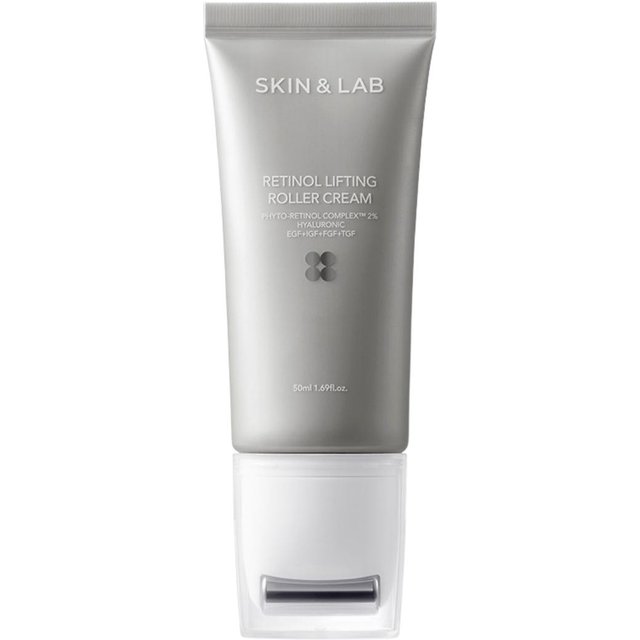 SKIN&LAB Retinol Lifting Roller Creme Straffung Elastizität 50ml Gesichtscreme Tägliche Hautpflege gray