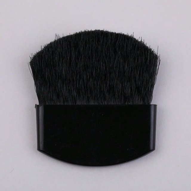 Mini Flache Puder Rouge Pinsel, Weich Und Hautfreundlich, Tragbar, Zwei In Einem, Leicht Zu Reinigen Make-up Werkzeug 3pcs schwarz