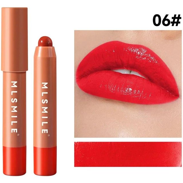 Wasserdichter, pflegender, glatter Lippenstift, samtiger Lipliner, langanhaltendes, nicht verblassendes Make-up, nackter rosa Lippentönung, Lippen-Make-up, Kosmetik red