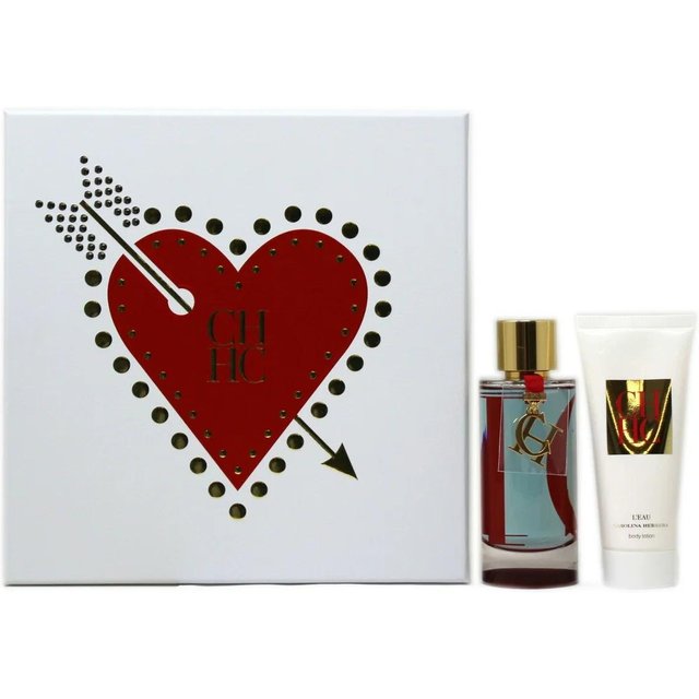Completo Carolina Herrera: L'eau, Eau de toilette, Per Donna, 100 ml + L'eau, Lozione Corpo, Corpo, 100 ml