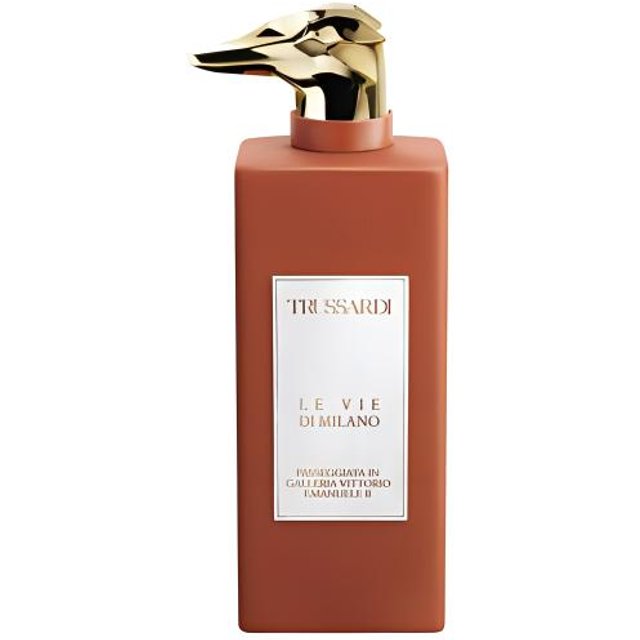 TRUSSARDI Stilvolles Beige Blau Emmanuel II Bogen Parfüms Orientalisches Potpourri Akkord Eau de parfum Zimt Kaffee 100ml 100ml