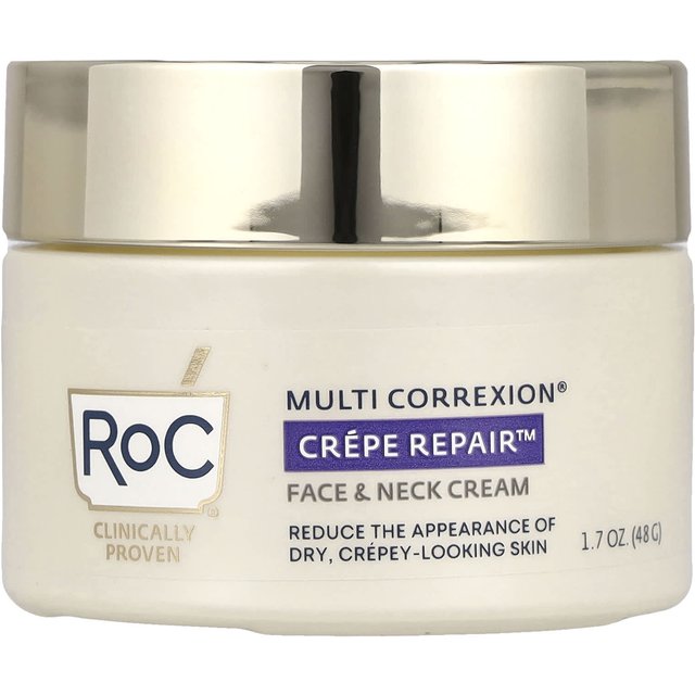 RoC, Multi Correxion®, Crepe Repair™, Crème Visage et Cou, 1,7 oz (48 grammes) beige