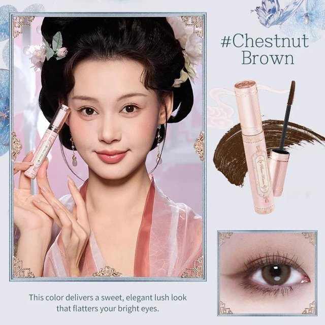 Flower Knows Mascara Wolkenschulter Kollektion Langanhaltend Wasserfest Wimpernverlängernd Nicht verschmierend Fein Natürlich bister braune