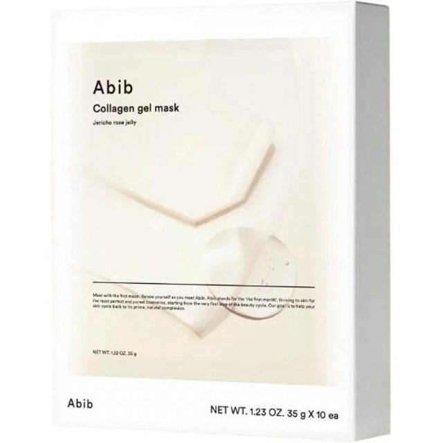 Abib Masque Gel Collagène Rose de Jericho Gelée Raffermissant Nourrissant 35g 10 Feuilles Soin Visage Coréen