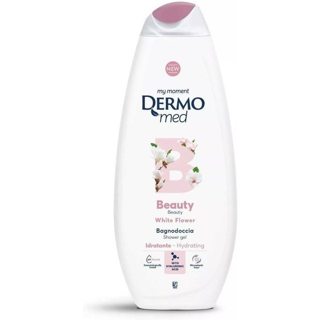 Gel douche beauté fleurs blanches 750ml - dermomed