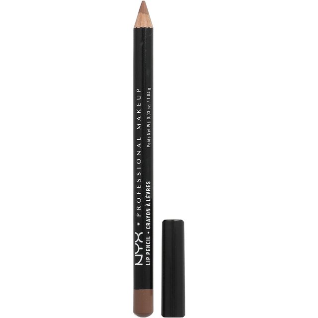 NYX Professional Makeup, Crayon à lèvres fin, 855 Nude Truffle, 1,04 g (0,03 once) black
