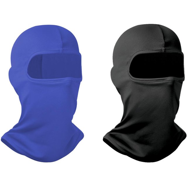 Masque Balaclava Masque Facial Masque de Ski pour Messieurs et Dames Masque Intégral Cagoule Tactique Activités Neige Course à Pied Temps Froid Moto H Utilisation Pratique blue