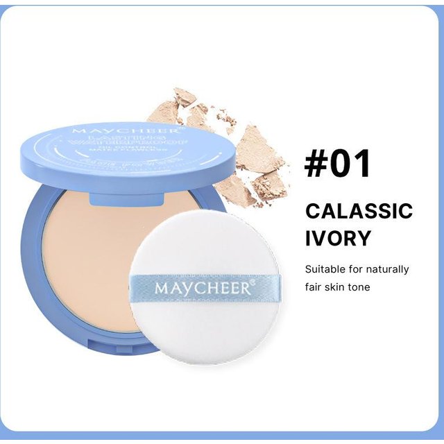 MAYCHEER Meixi'er Wasserdichtes Konturierungspuder: Langanhaltendes Nude-Make-up & Ölkontrollierendes Setting für Frauen 10g/0.35oz beige