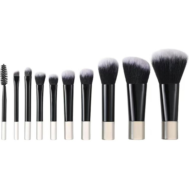 10-teiliges Mini-Make-up-Pinselset für das Gesicht, Tragbares Reise-Set, Make-up-Pinsel in mehreren Farben erhältlich