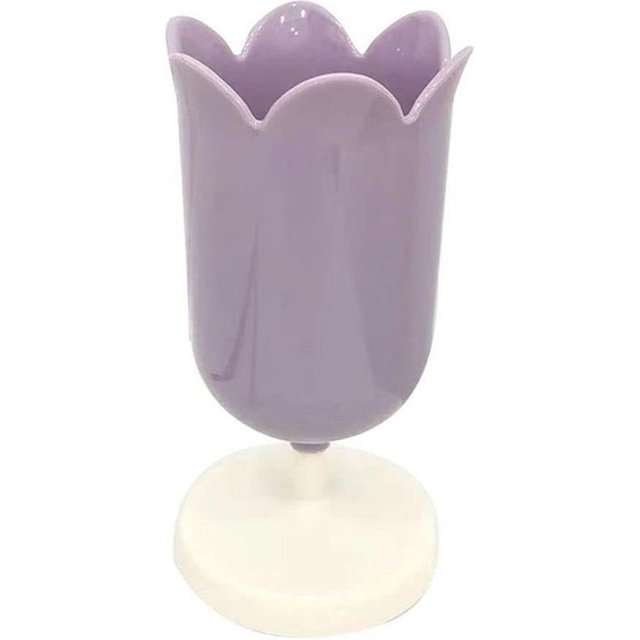 Moderner Stifthalter, Schreibtischvase für drinnen und draußen, Bleistift-Organizer, Blumentopf, Make-up-Pinselhalter, Büro, Hotel, Heimdekoration gray
