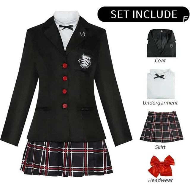Costume de Cosplay Yuuki Makoto Amamiya Adulte Ren Uniforme de Carnaval Anime Halloween Fête Costumes Mascarade Femmes Jeu XL