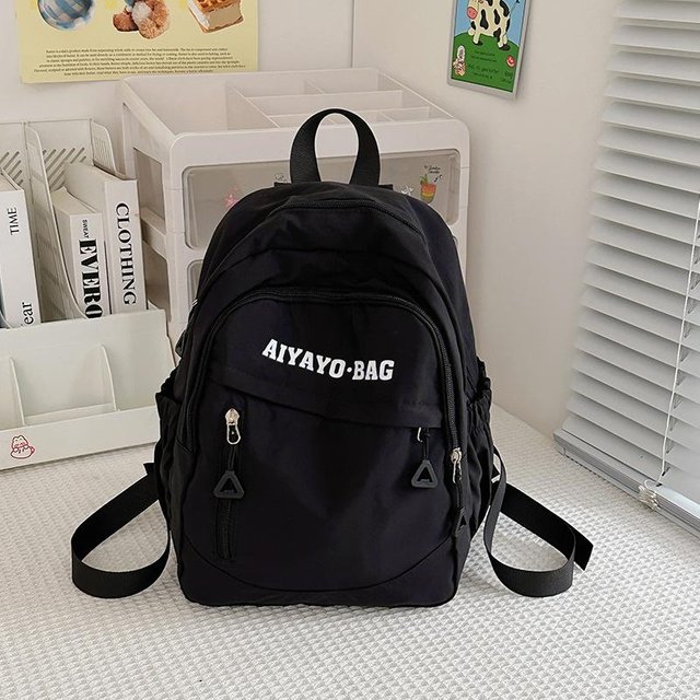 Hochwertiger kleiner Schulranzen für Mädchen, neuer Frühlingsausflug, Make-up-Stunden, leichter kleiner Rucksack, Mini-Schultertasche für Junior High School-Schüler . gray
