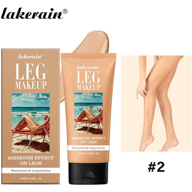 Lakerain 100ml Langanhaltendes Dunkelbraunes Bein Make-up & Concealer Bräunungslotion beige