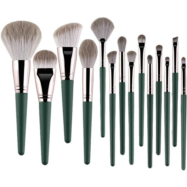 Pinceaux de maquillage doux et moelleux, outils de maquillage, poudre cosmétique, ombre à paupières, fond de teint, mélange de Blush, brosse de maquillage de beauté, 14 pièces