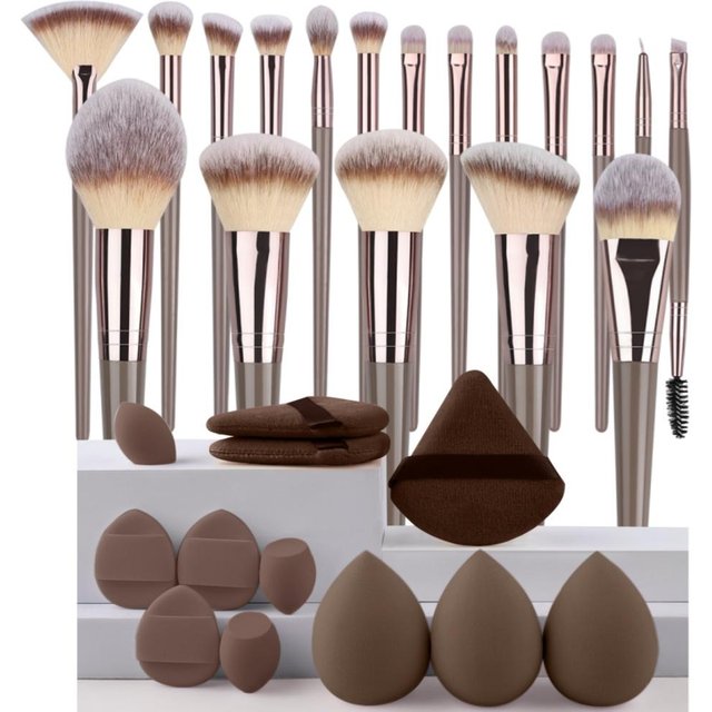 3-20 Stück Premium Make-up Pinsel Set Weich Flauschig Schönheit Kosmetik Foundation Make-up Pinsel Lidschatten Rouge Kabuki Make-up Werkzeuge