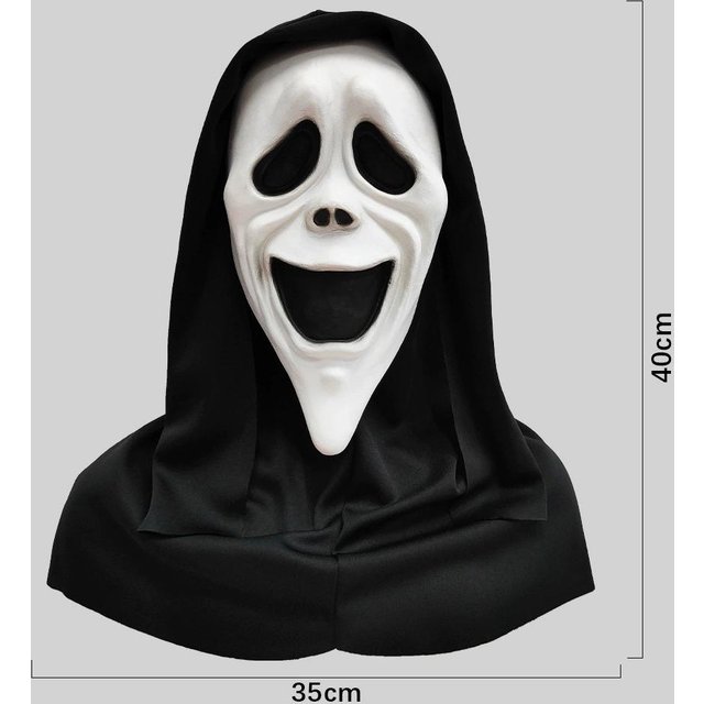 Scream Ghost Face Mask Offizielle Film Horror Maske für Halloween Cosplay & Kostüme Gruselige Erwachsene Killer Maske Requisite