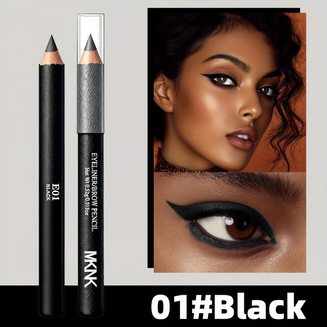 Dicker Stift Dunkel Matt Reichhaltiger Eyeliner Stift Vielseitig für Eyeliner und Augenbrauen, Verwischbar Als Lidschatten, Wesentlich für Smoky Makeup 01 brown