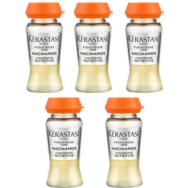 Kérastase Fusio‑Dose Orange‑Kappe Niacinamid Nährendes Konzentrat Professionelle Nährende Reparatur Haarpflege-Essenz 12ml 5pcs braun