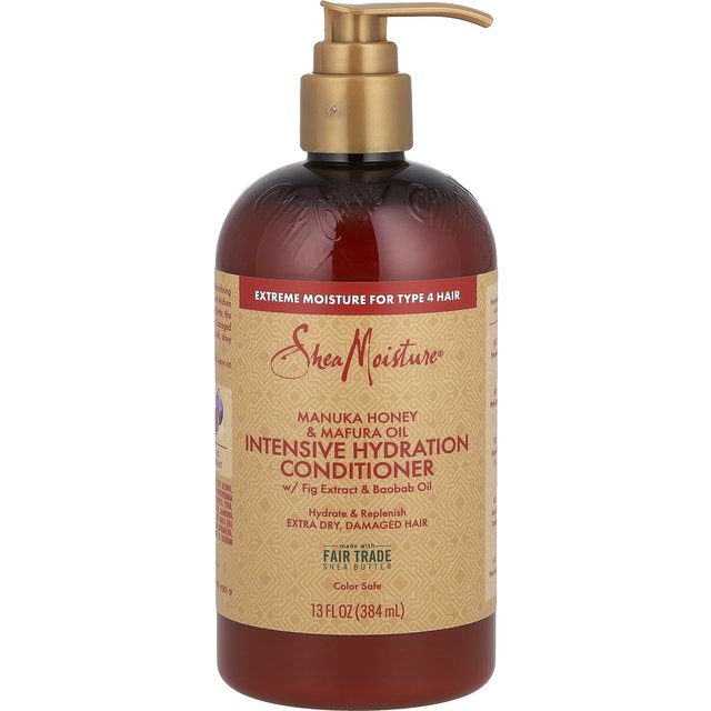 SheaMoisture, Manuka-Honig und Mapura-Öl, intensiv feuchtigkeitsspendender Conditioner, 13 fl oz (384 ml) brown