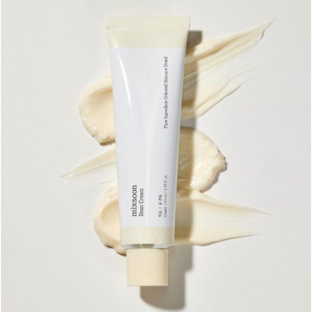 mixsoon Crème Haricot Tube 65ml – Crème Visage Nourrissante Coréenne pour Hydratation, Barrière Cutanée & Soin Peau de Verre beige
