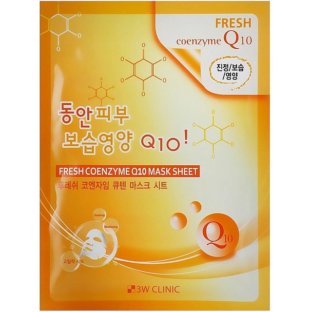 1 + 1 - Masque facial rajeunissant GRATUIT avec coenzyme Q10 3w-clinic Fresh Coenzyme Q10 Mask