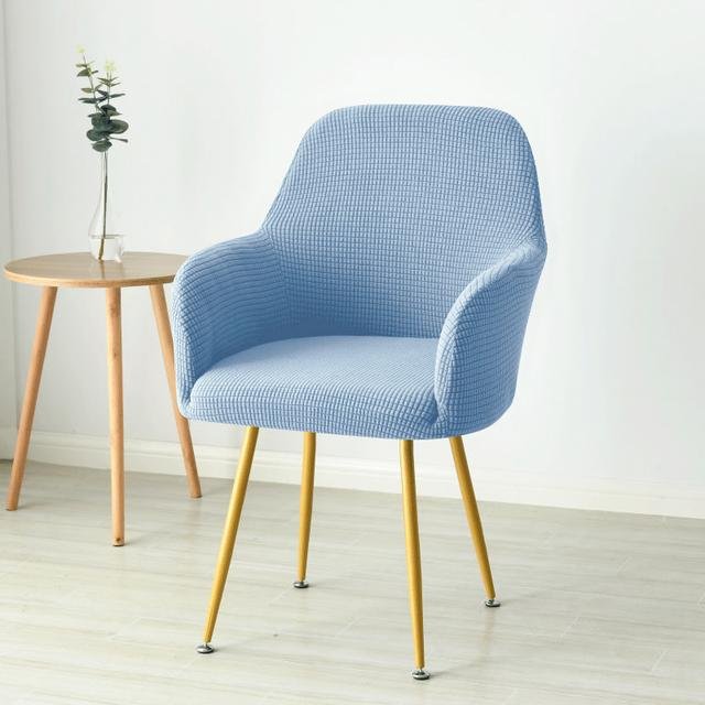 Polarfleece Stretch Stuhlbezug Hoher Armlehnen Esszimmer Überwurf Spandex Büro Arbeitszimmer Make-up Fundas Para Sillas 1pcs Chair cover